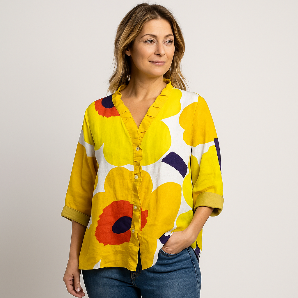 Elena | Sommerbluse mit Volants