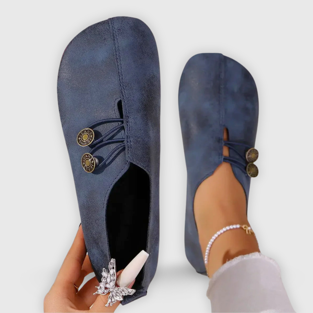 Petra | Handgefertigter Wildleder-Mokassin