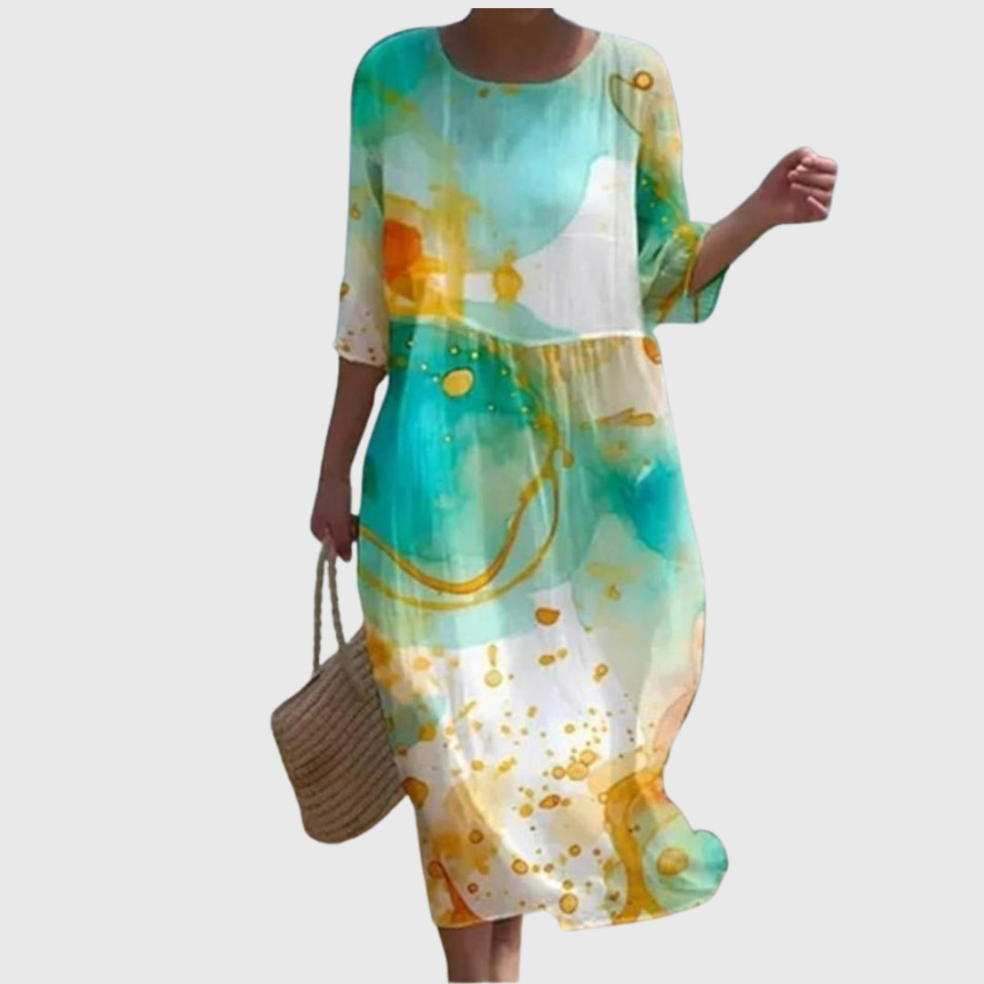 Laurita | Handgenähtes Premium-Sommerkleid