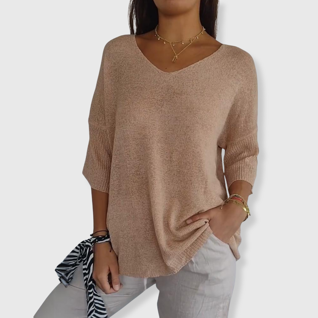 Celia | Atmungsaktives Baumwoll-Top