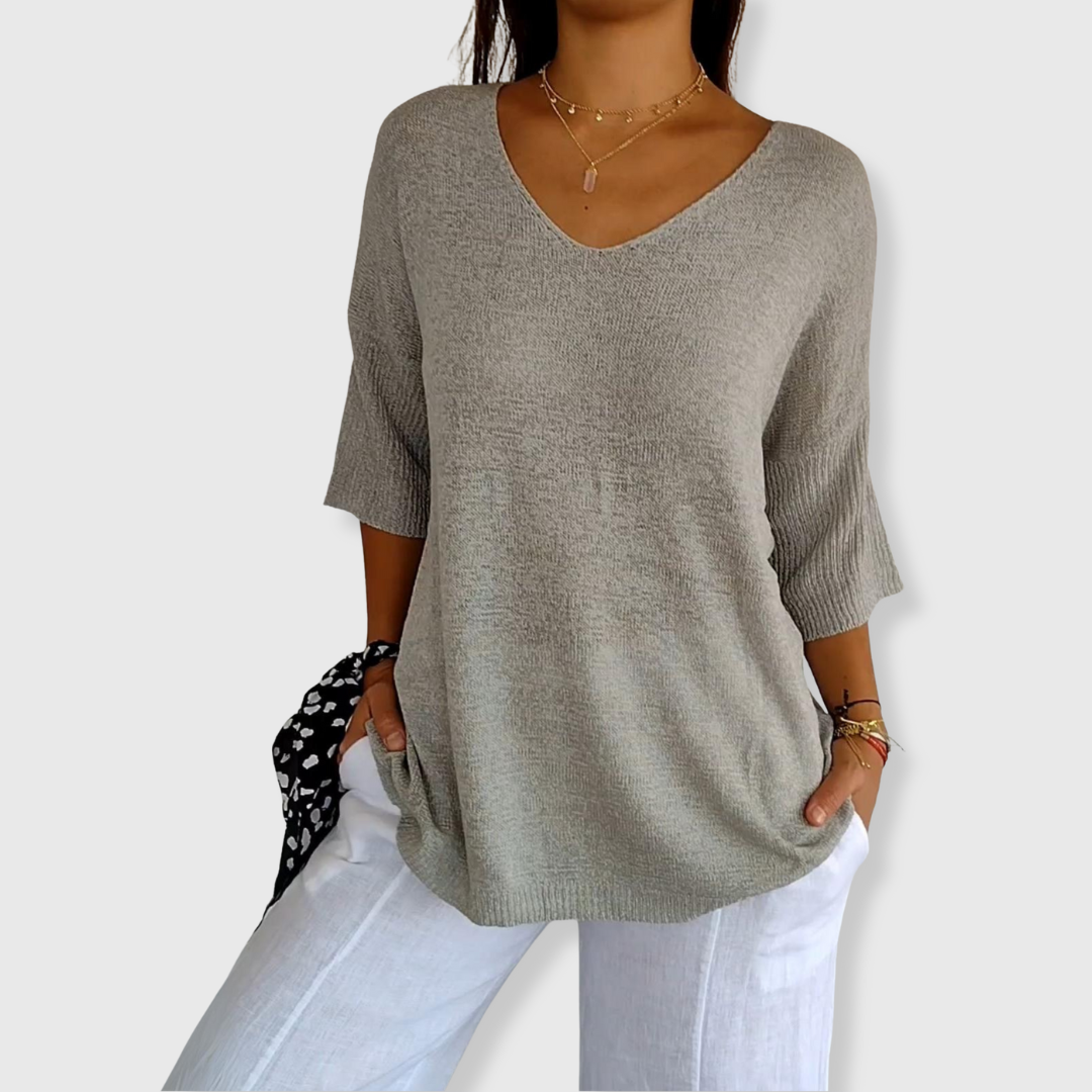 Celia | Atmungsaktives Baumwoll-Top