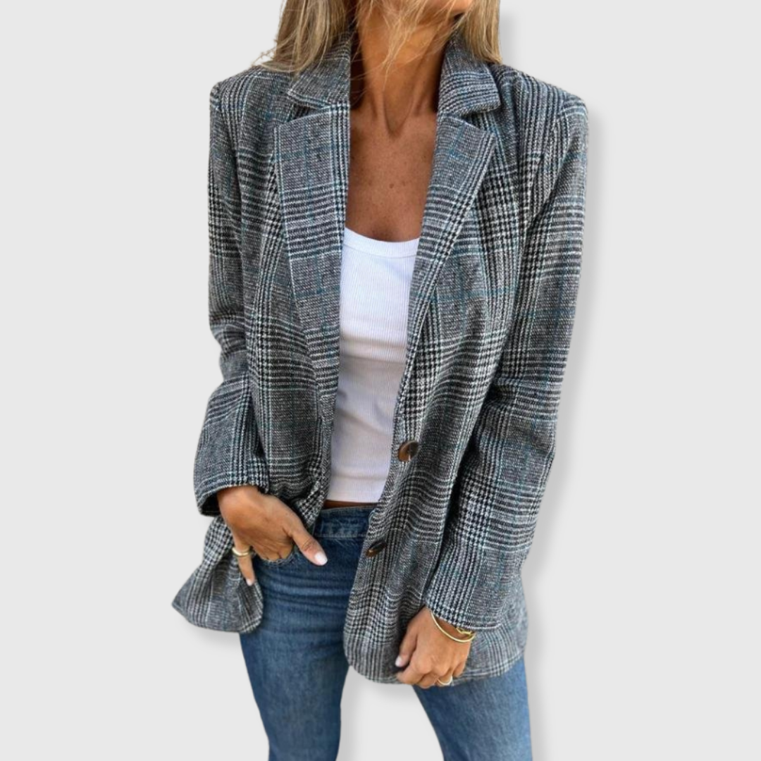 Alena | Eleganter Blazer mit Karomuster