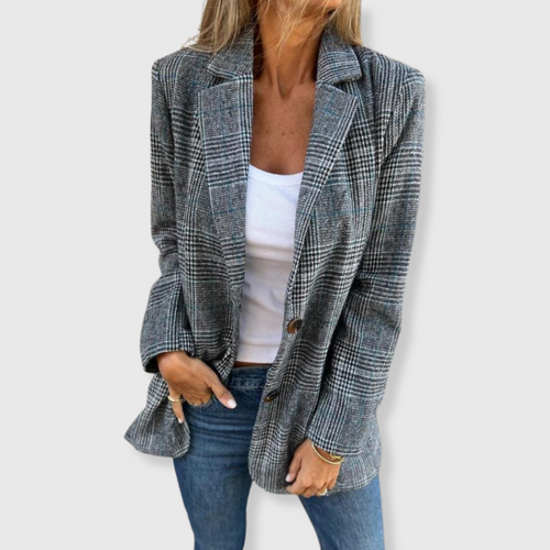 Alena | Eleganter Blazer mit Karomuster
