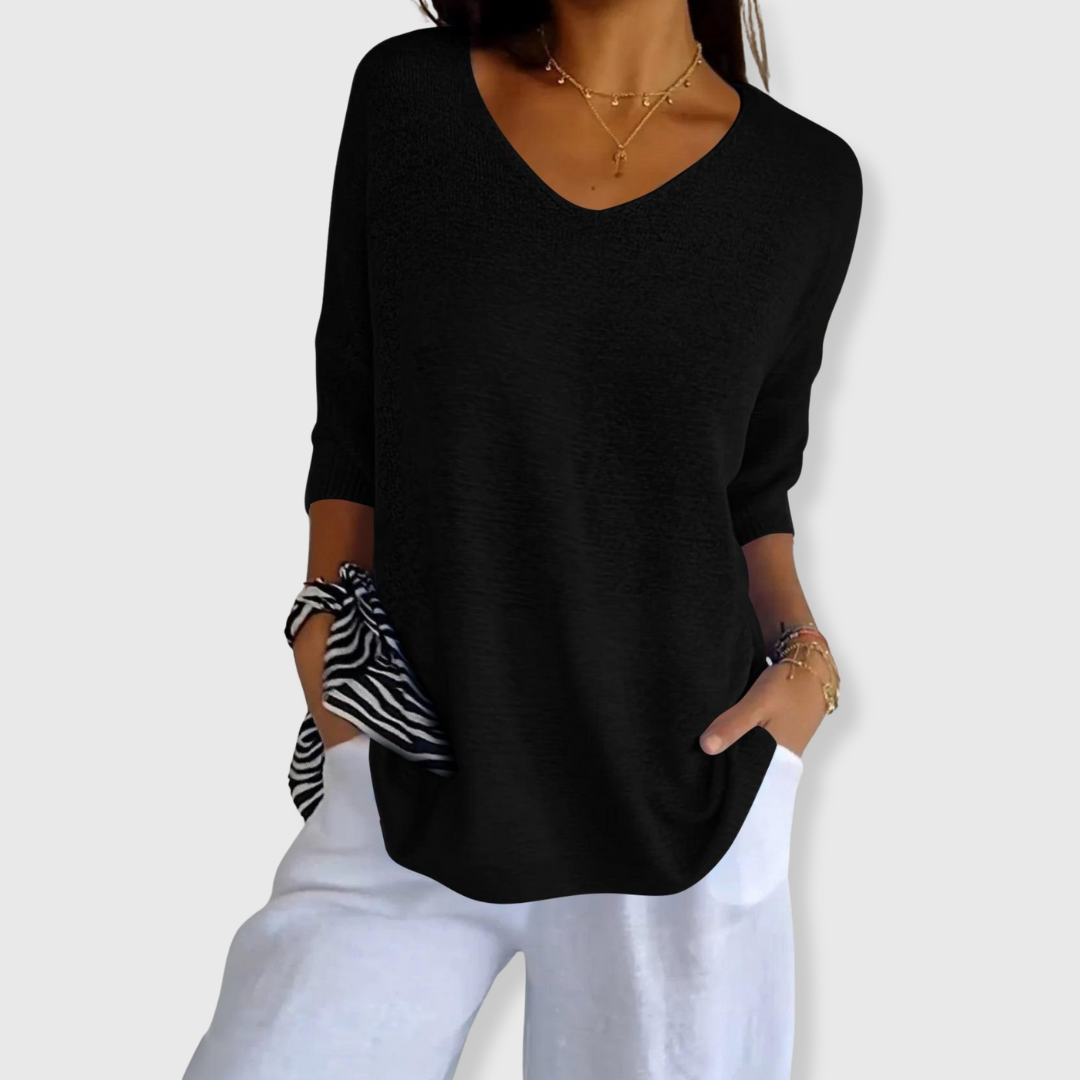 Celia | Atmungsaktives Baumwoll-Top