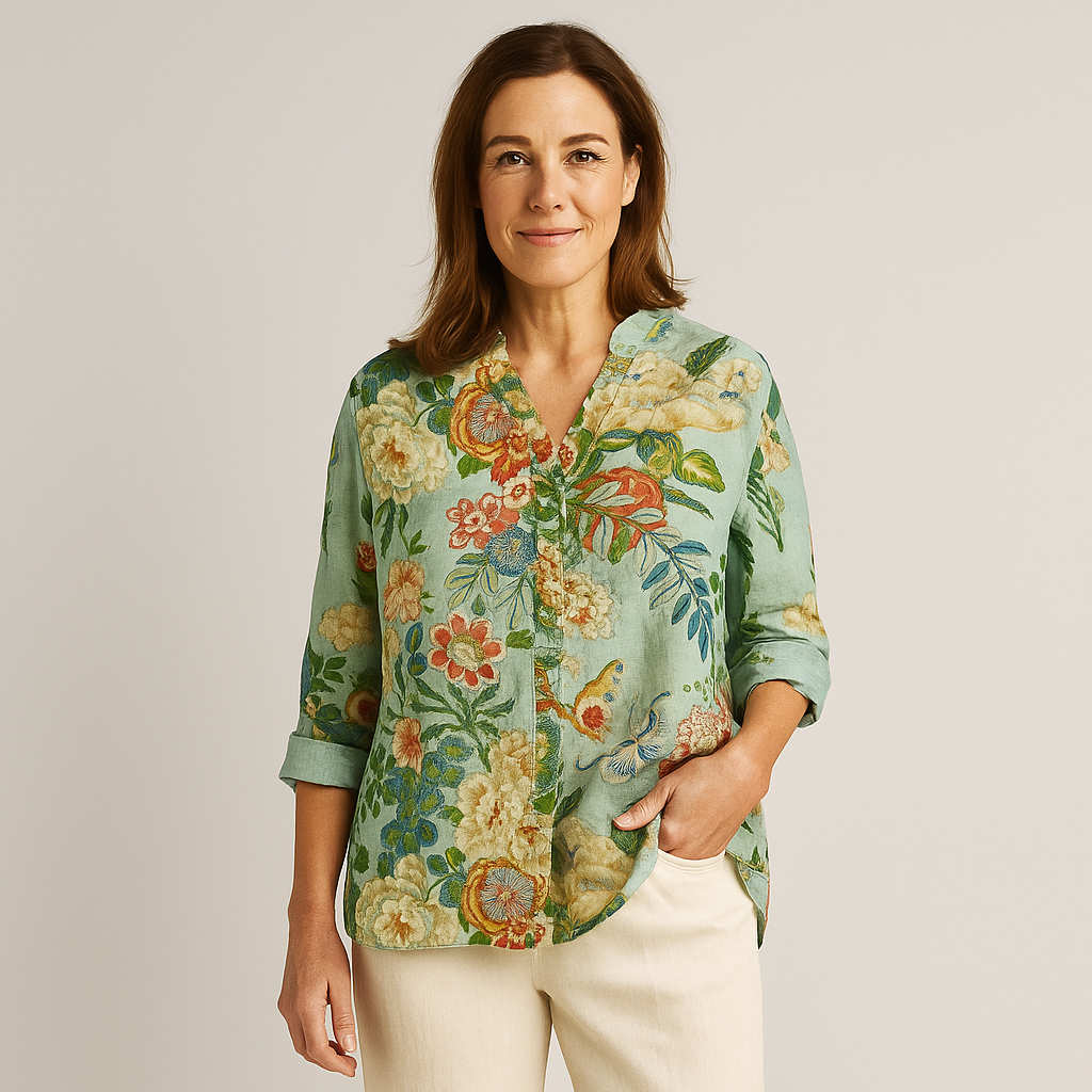 Grazia | Sommerbluse mit Blumenmuster