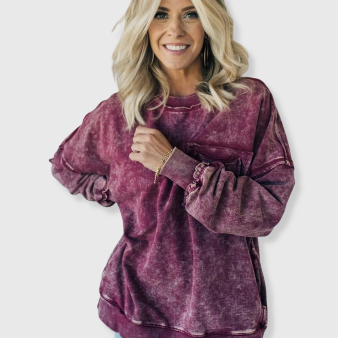 Ariele | Acid-Wash Pullover