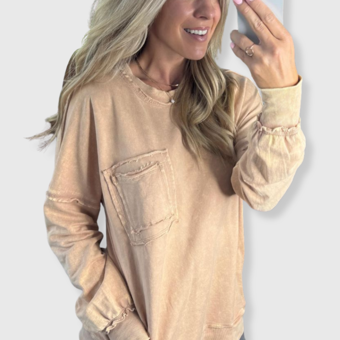 Ariele | Acid-Wash Pullover