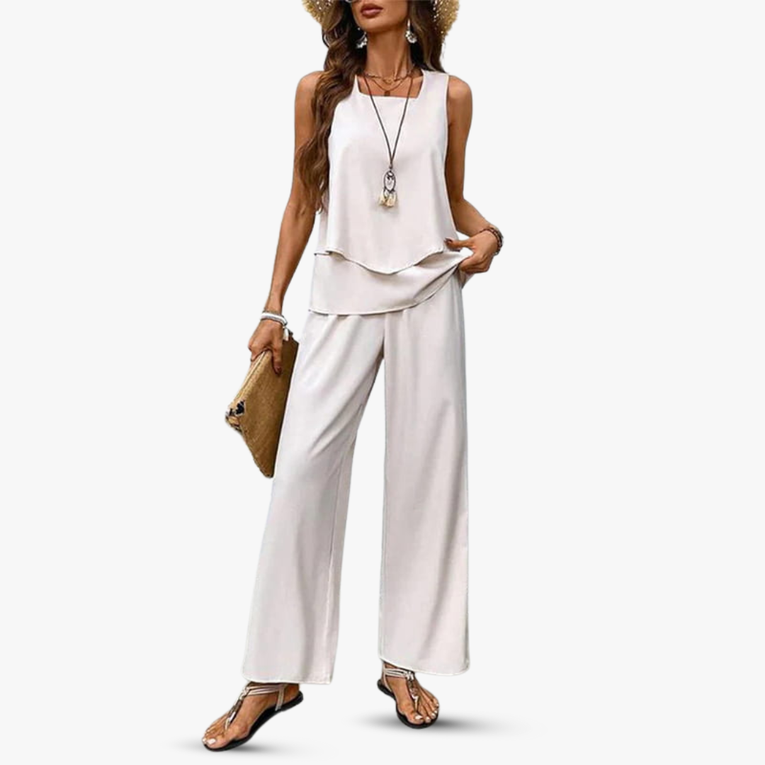 Lina | Premium Zweiteiler mit ärmellosem Top und Hose