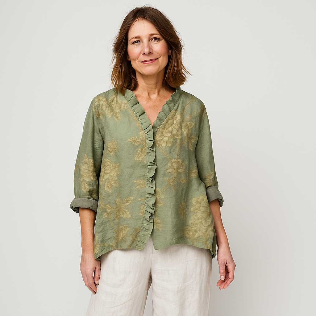 Rosalinda| Sommerbluse mit Volants