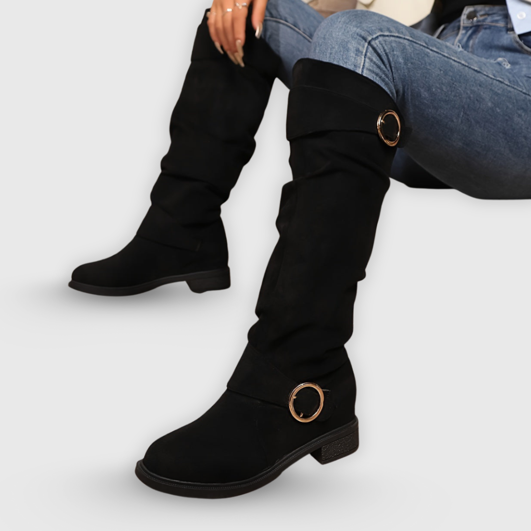 Ariel | Kniehohe Stiefel mit Schnalle