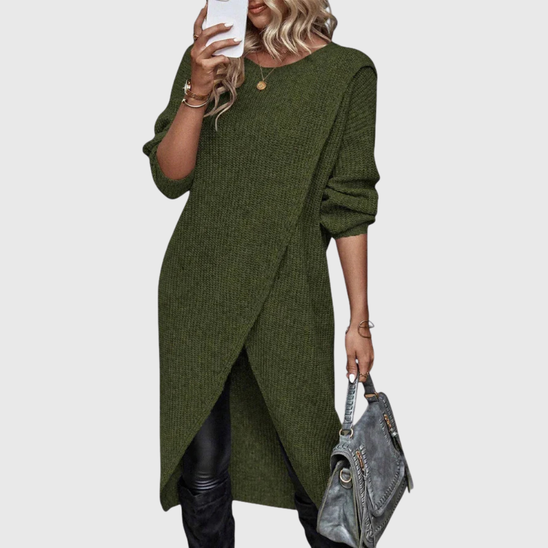 Arabella | Eleganter asymmetrischer Strickblazer