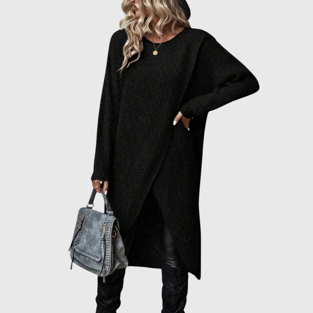 Arabella | Eleganter asymmetrischer Strickblazer