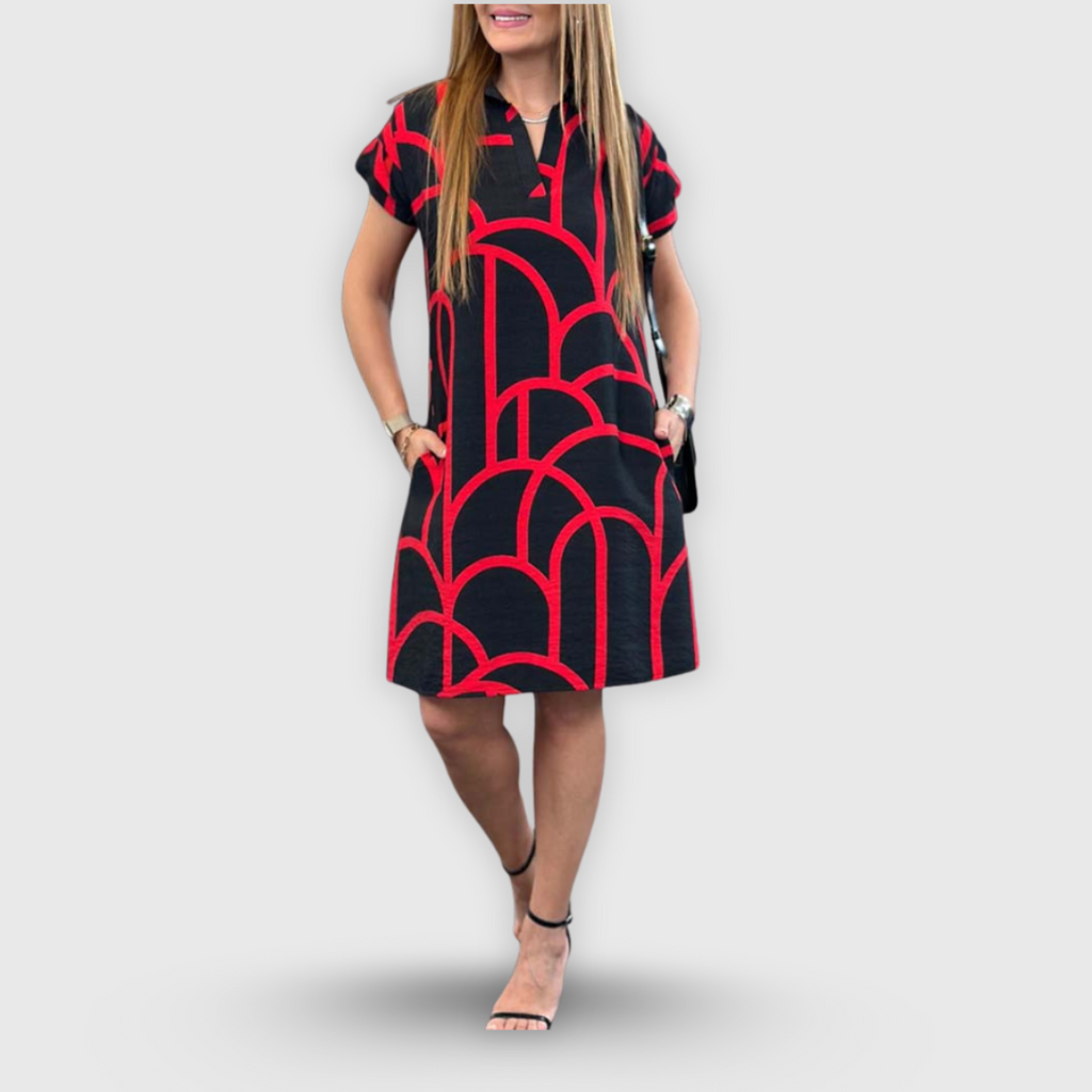 Elma | Gestreiftes Hemdblusenkleid