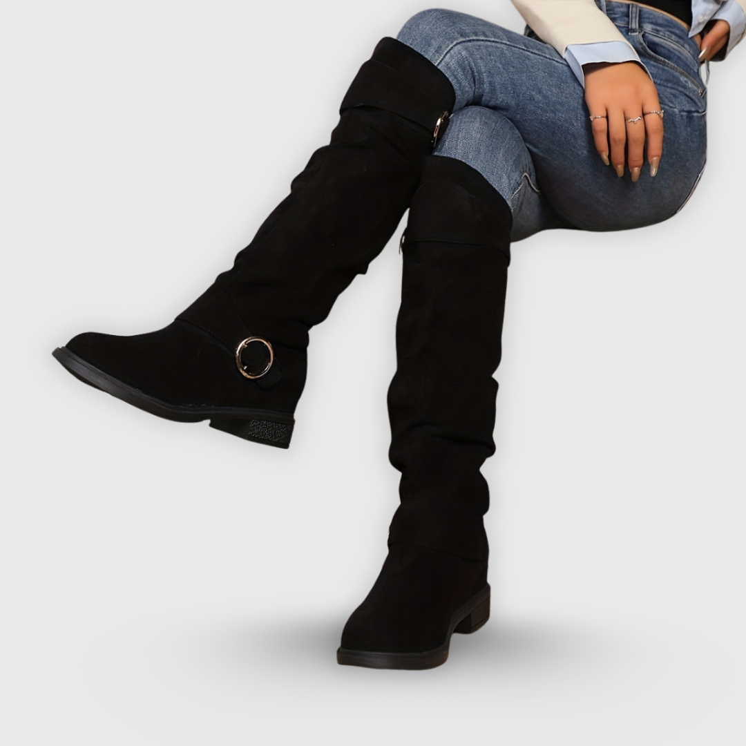 Ariel | Kniehohe Stiefel mit Schnalle