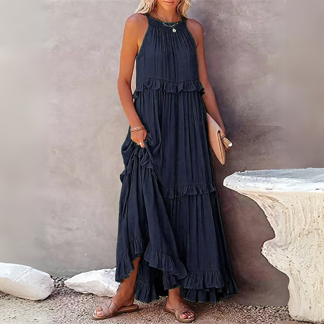 Fiona | Langes Kleid handgefertigt