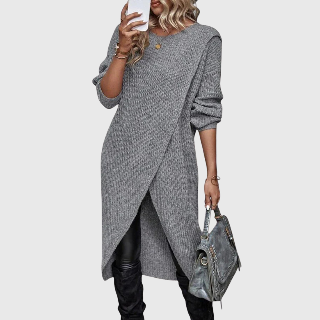 Arabella | Eleganter asymmetrischer Strickblazer