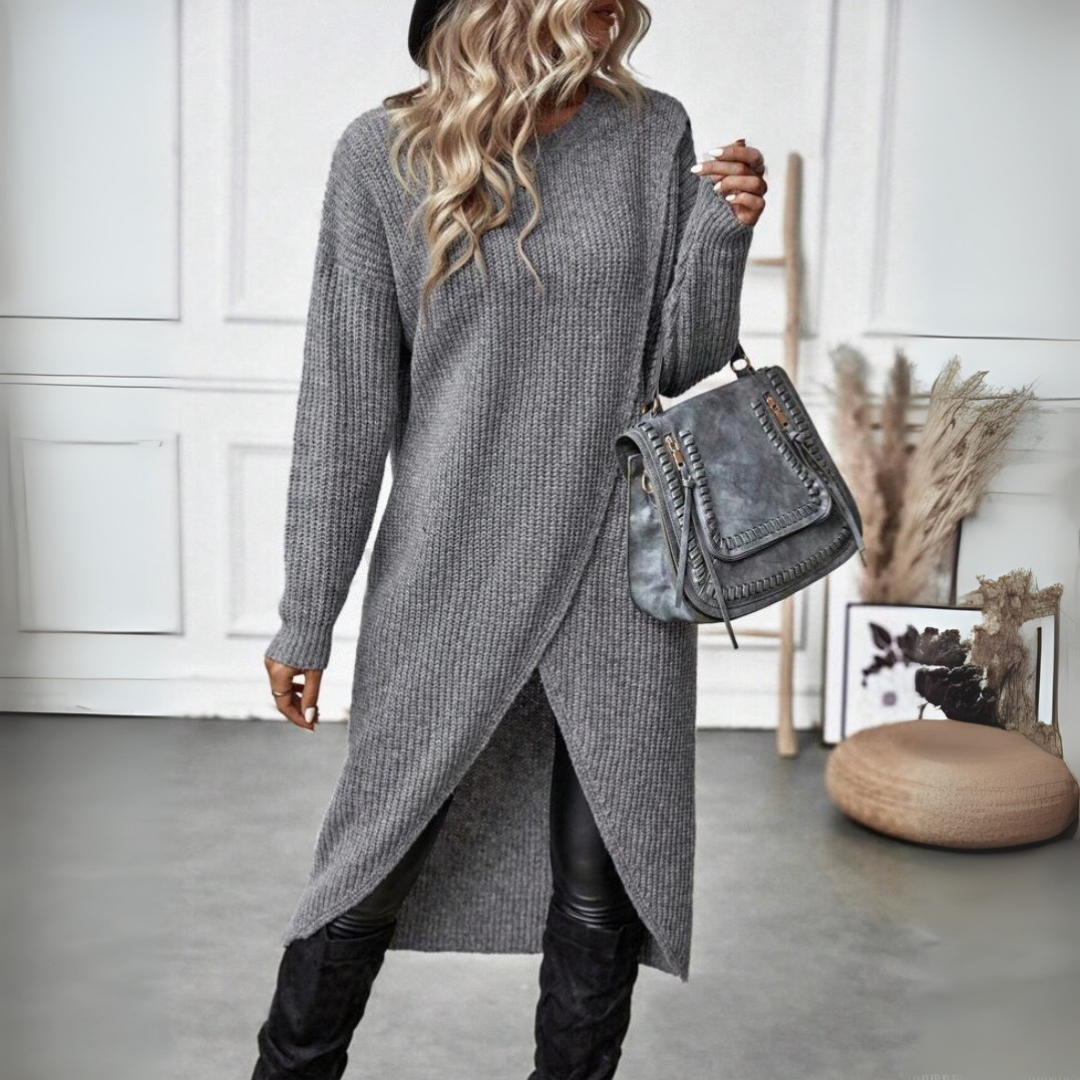 Arabella | Eleganter asymmetrischer Strickblazer