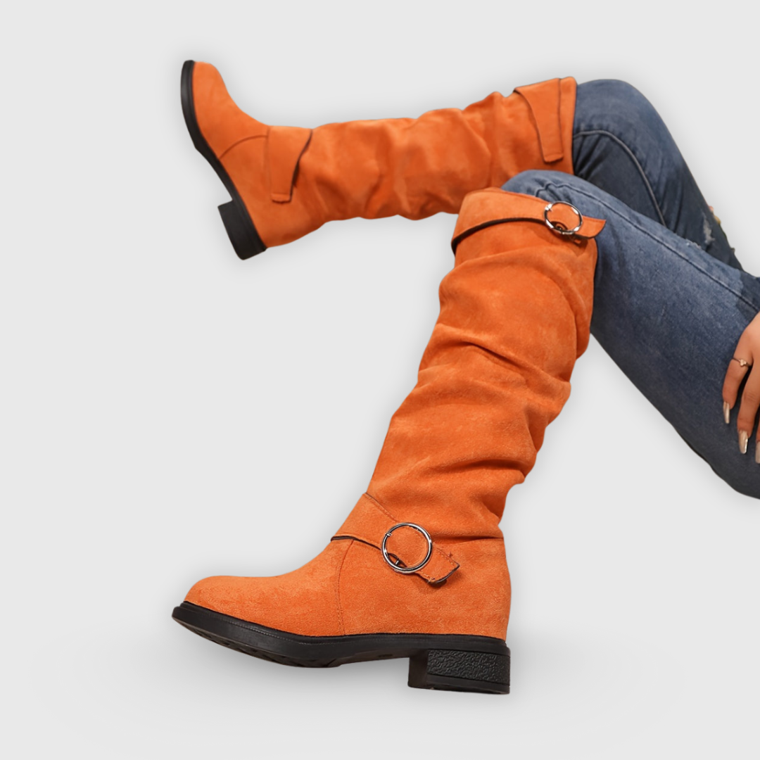 Ariel | Kniehohe Stiefel mit Schnalle