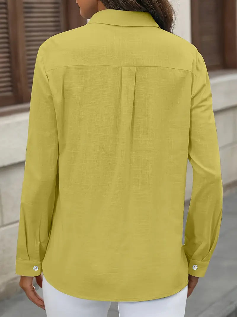 Atena | Baumwollhemd mit Brusttaschen