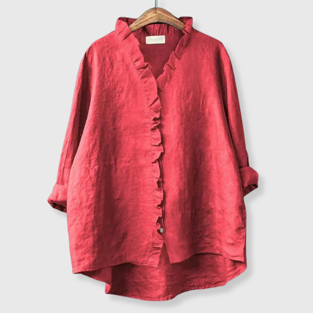 Elina | Sommerbluse mit Volants