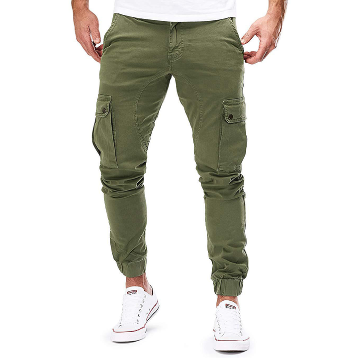 Herren Cargohose | Stylische Jogger mit Taschen & Bündchen