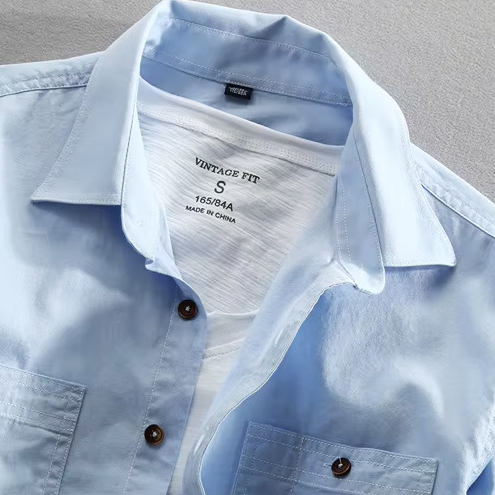 Shigoto Cotton Long Sleeve Button-Up Shirt