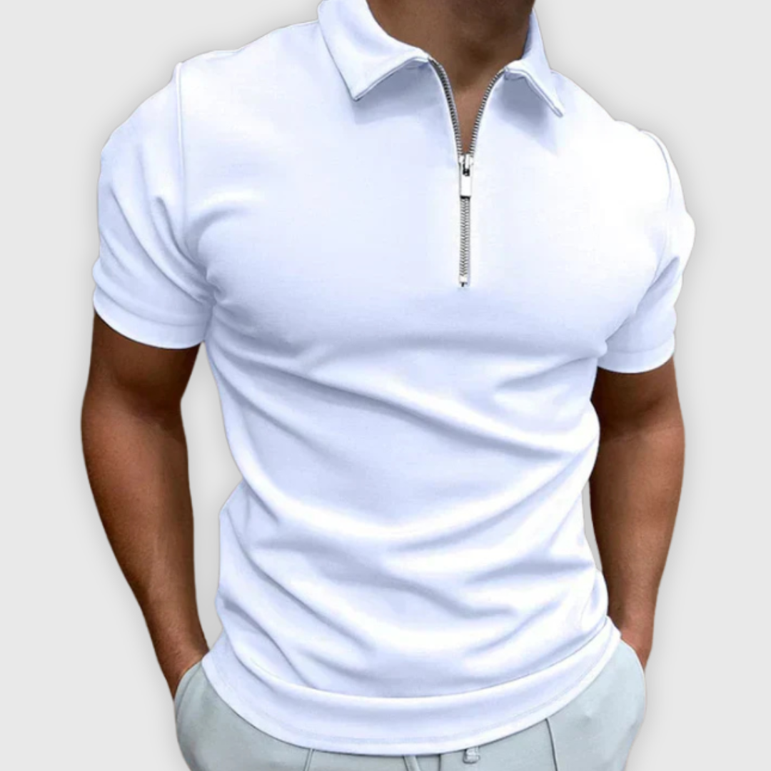 Davide | Premium Polo mit Reißverschluss