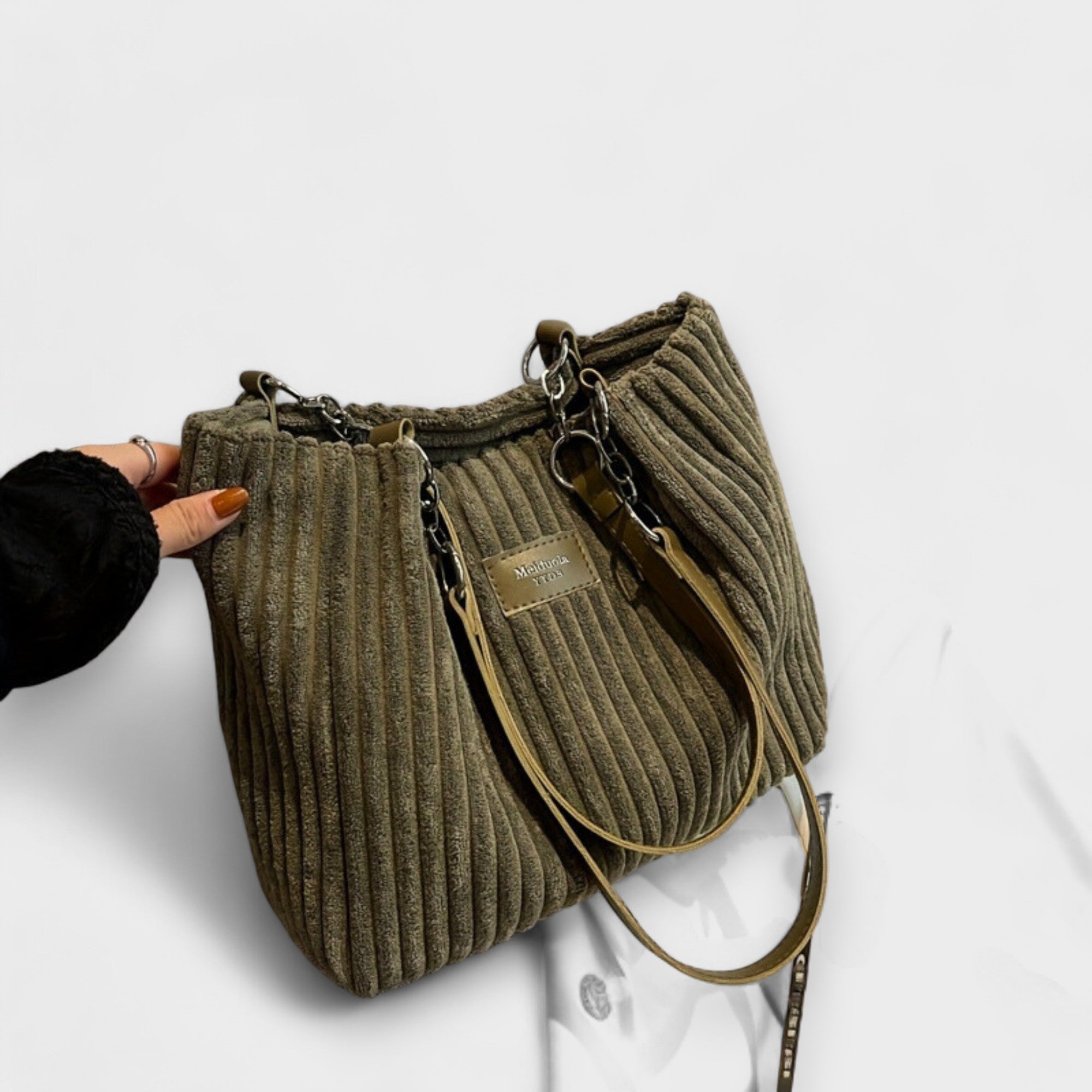 Meiduola | Weiche Cord-Schultertasche