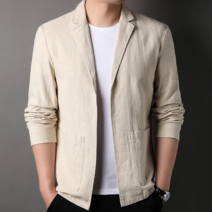 Lightweight Linen Blend Blazer