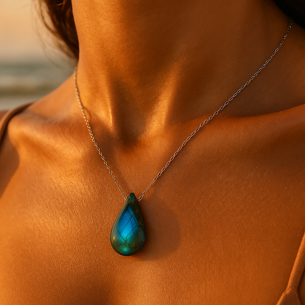 Marina | Handgefertigte Kette mit ozeanischer Seele