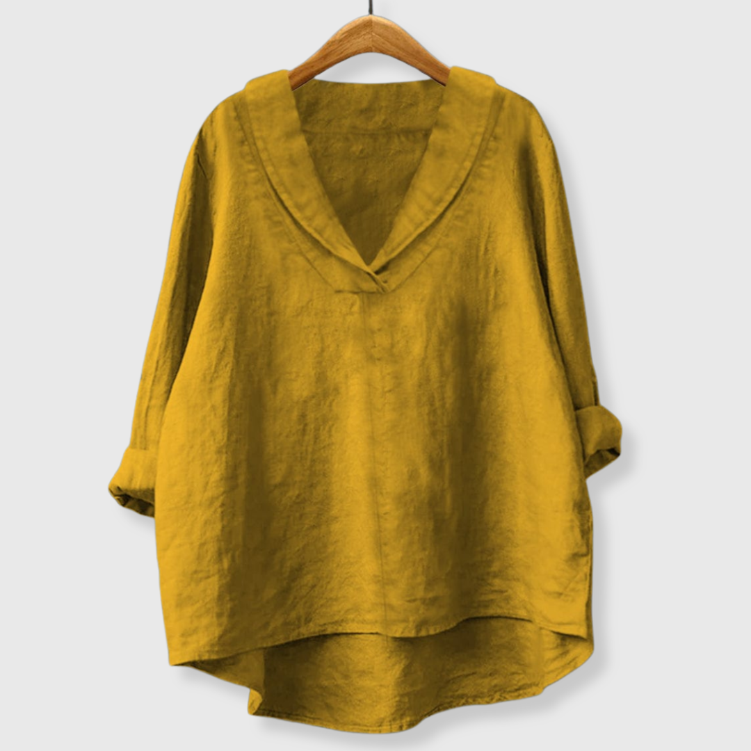 Samanta | Sommerbluse mit V-Ausschnitt