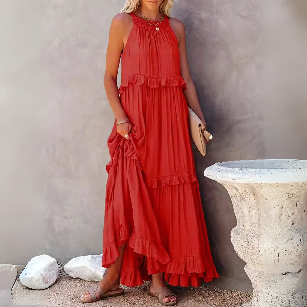 Fiona | Langes Kleid handgefertigt