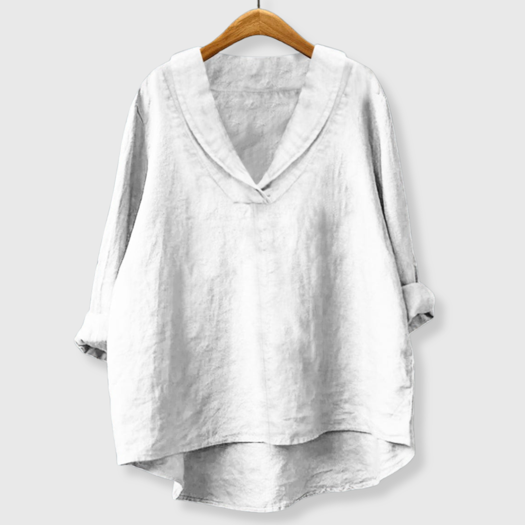 Samanta | Sommerbluse mit V-Ausschnitt