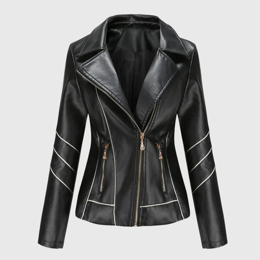 Smeralda | Panther Lederjacke