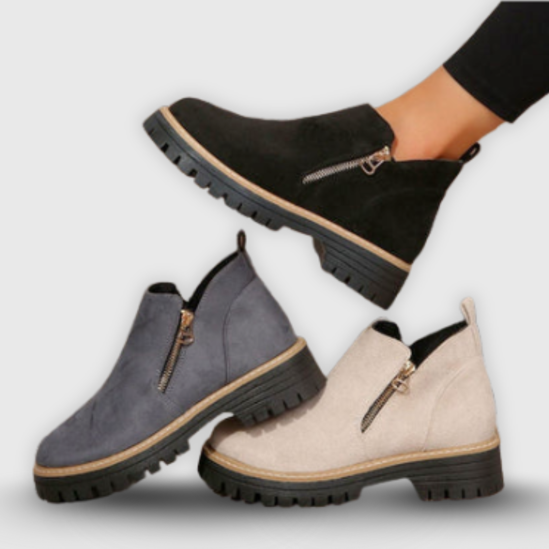 Brigitta | Stiefelette mit seitlichem Reißverschluss
