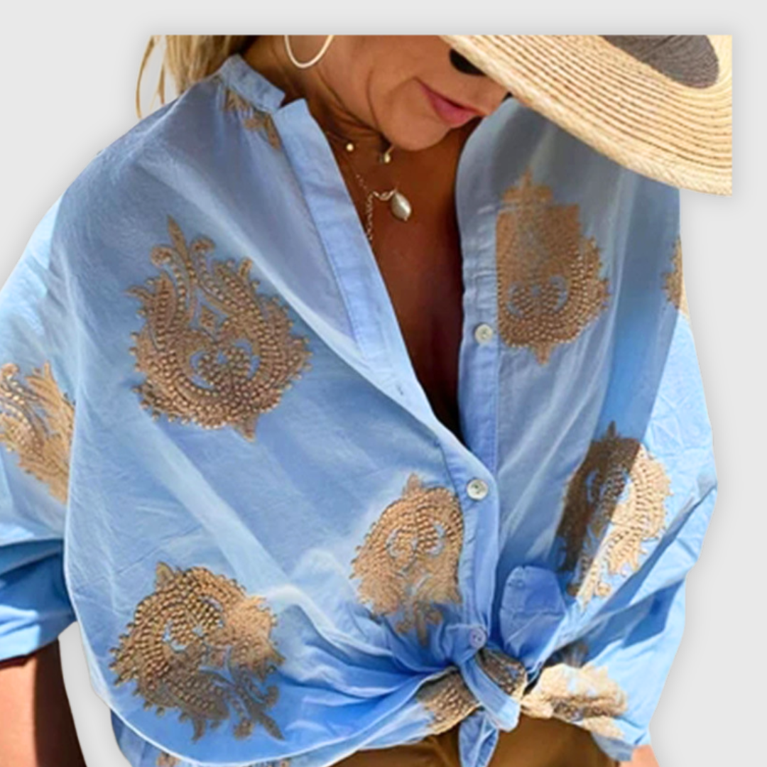 Marzia | Handgefertigte Bluse – leicht und elegant