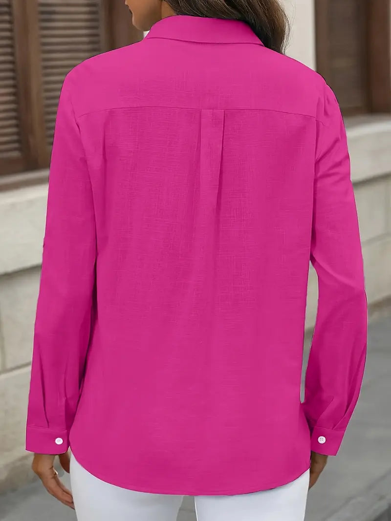 Atena | Baumwollhemd mit Brusttaschen