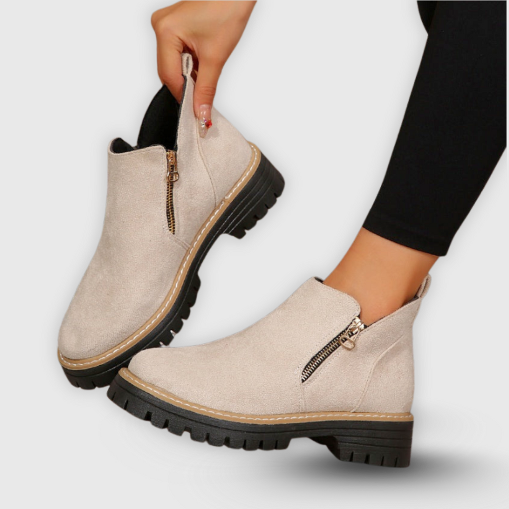 Brigitta | Stiefelette mit seitlichem Reißverschluss