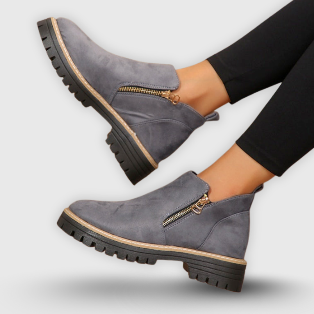 Brigitta | Stiefelette mit seitlichem Reißverschluss