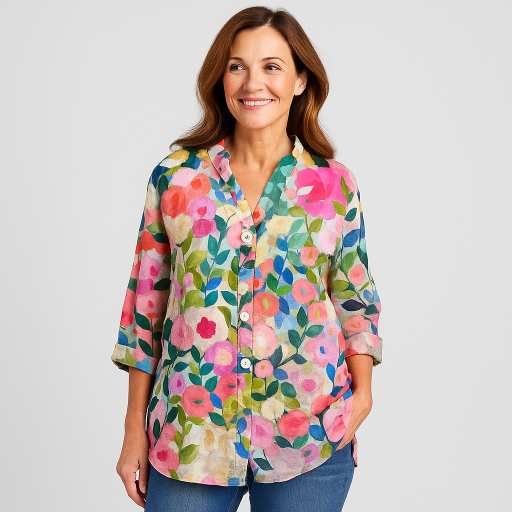 Alice | Sommerbluse mit Blumenmuster