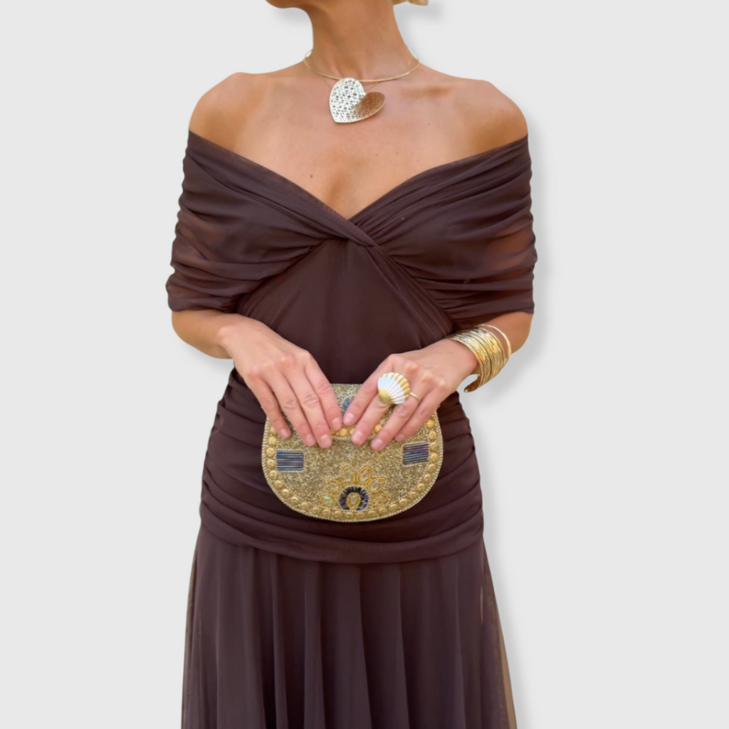 Rosetta | Zeitloses Off-Shoulder Maxikleid