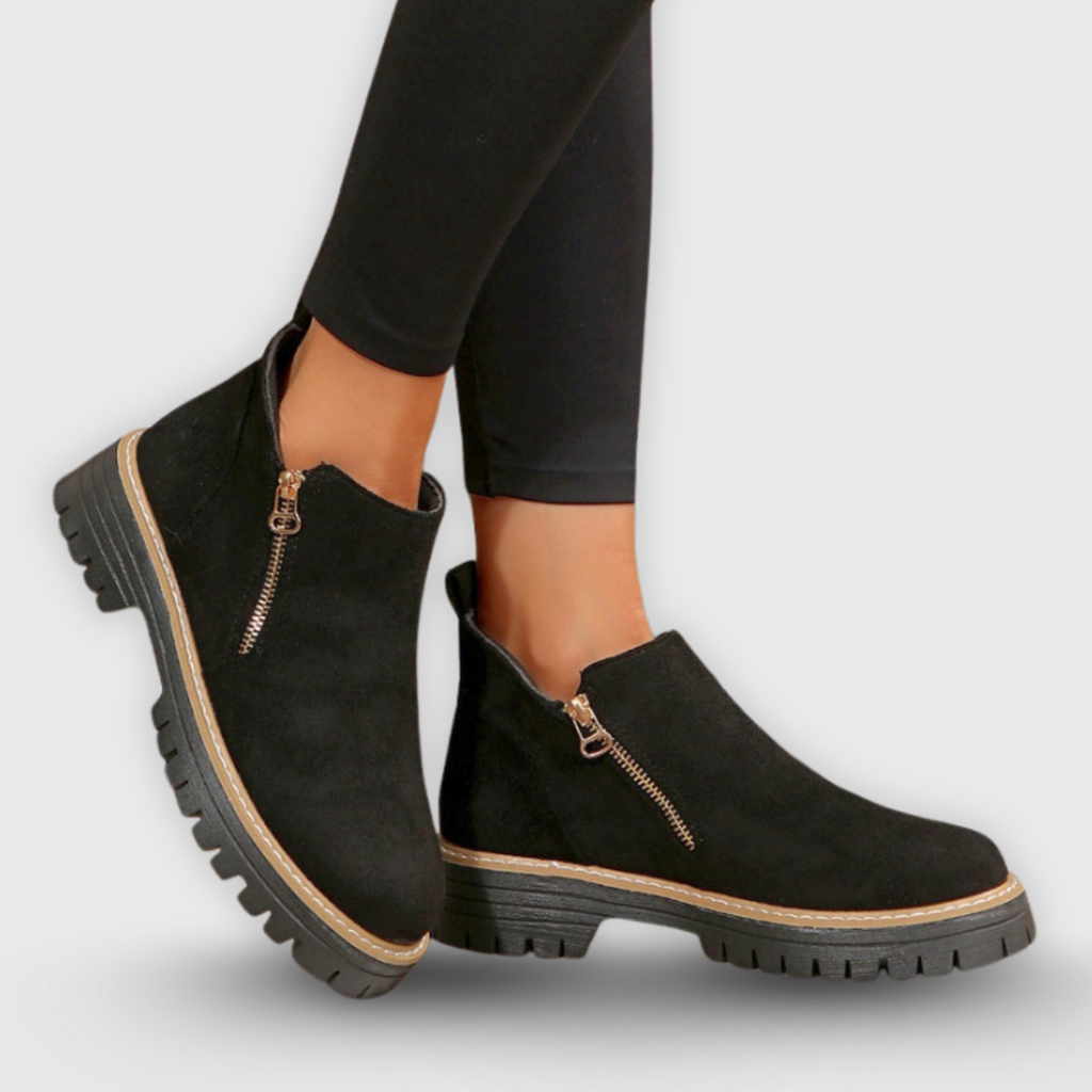 Brigitta | Stiefelette mit seitlichem Reißverschluss