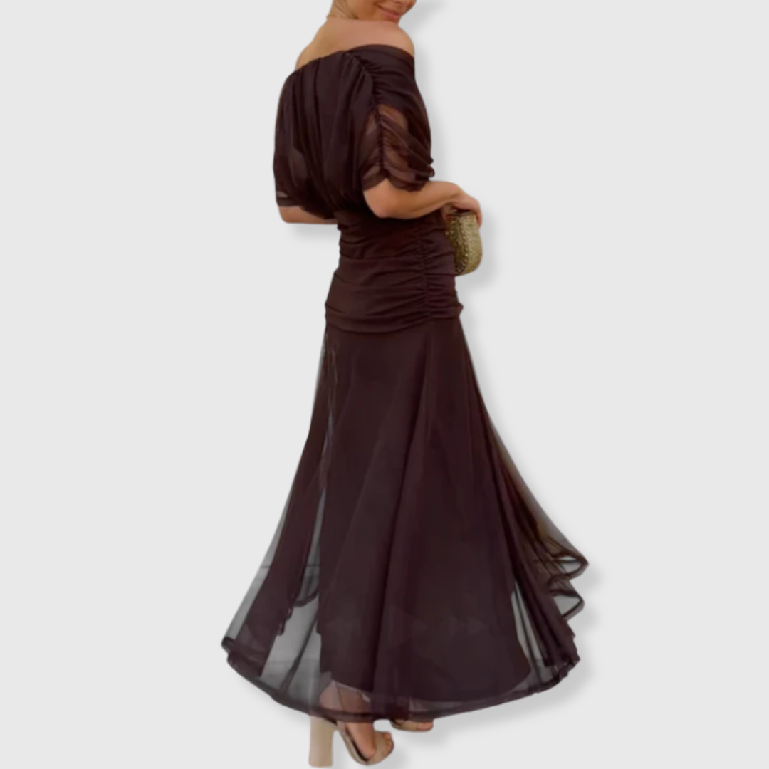 Rosetta | Zeitloses Off-Shoulder Maxikleid