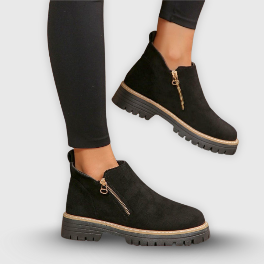 Brigitta | Stiefelette mit seitlichem Reißverschluss