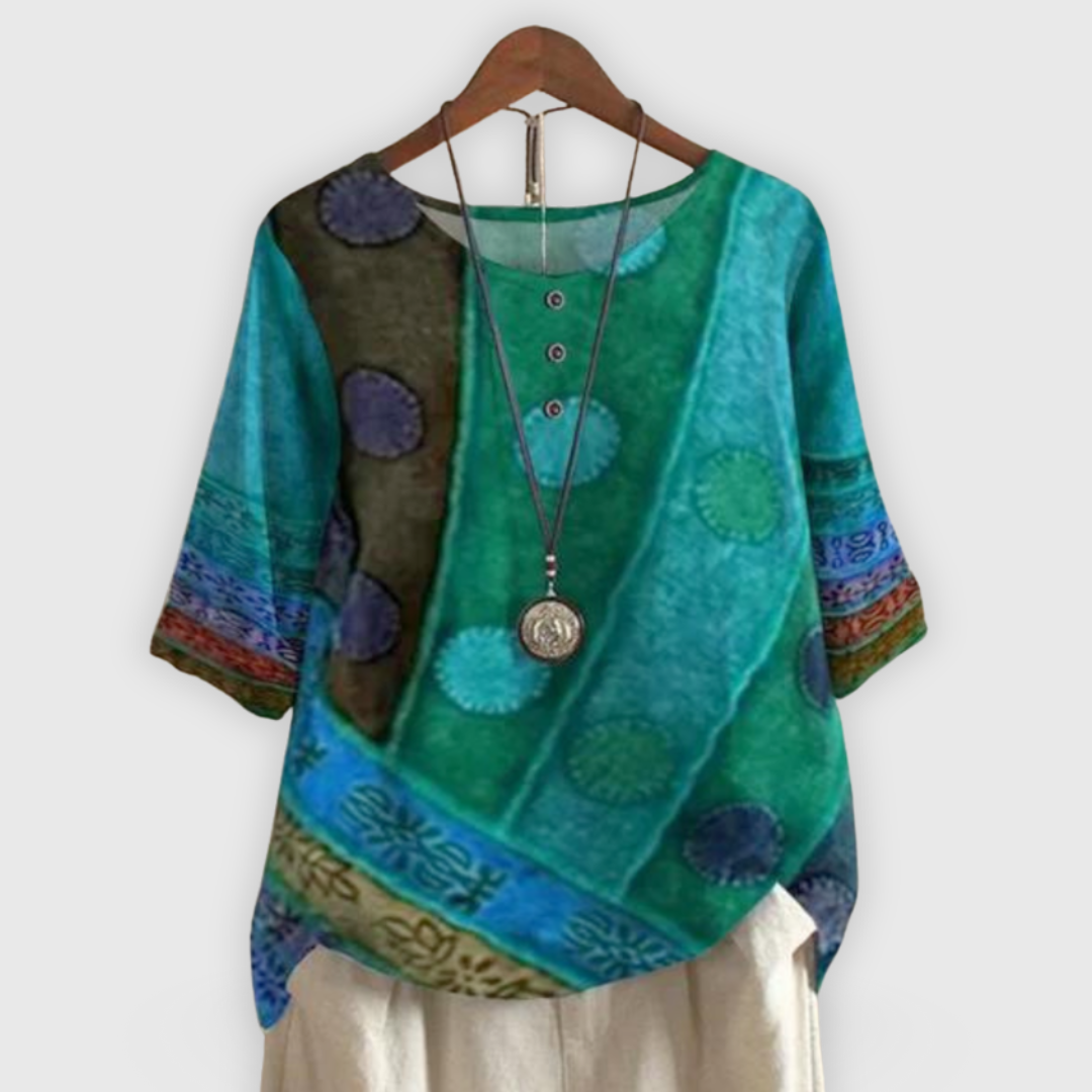 Valerie | Buntes Boho-Top