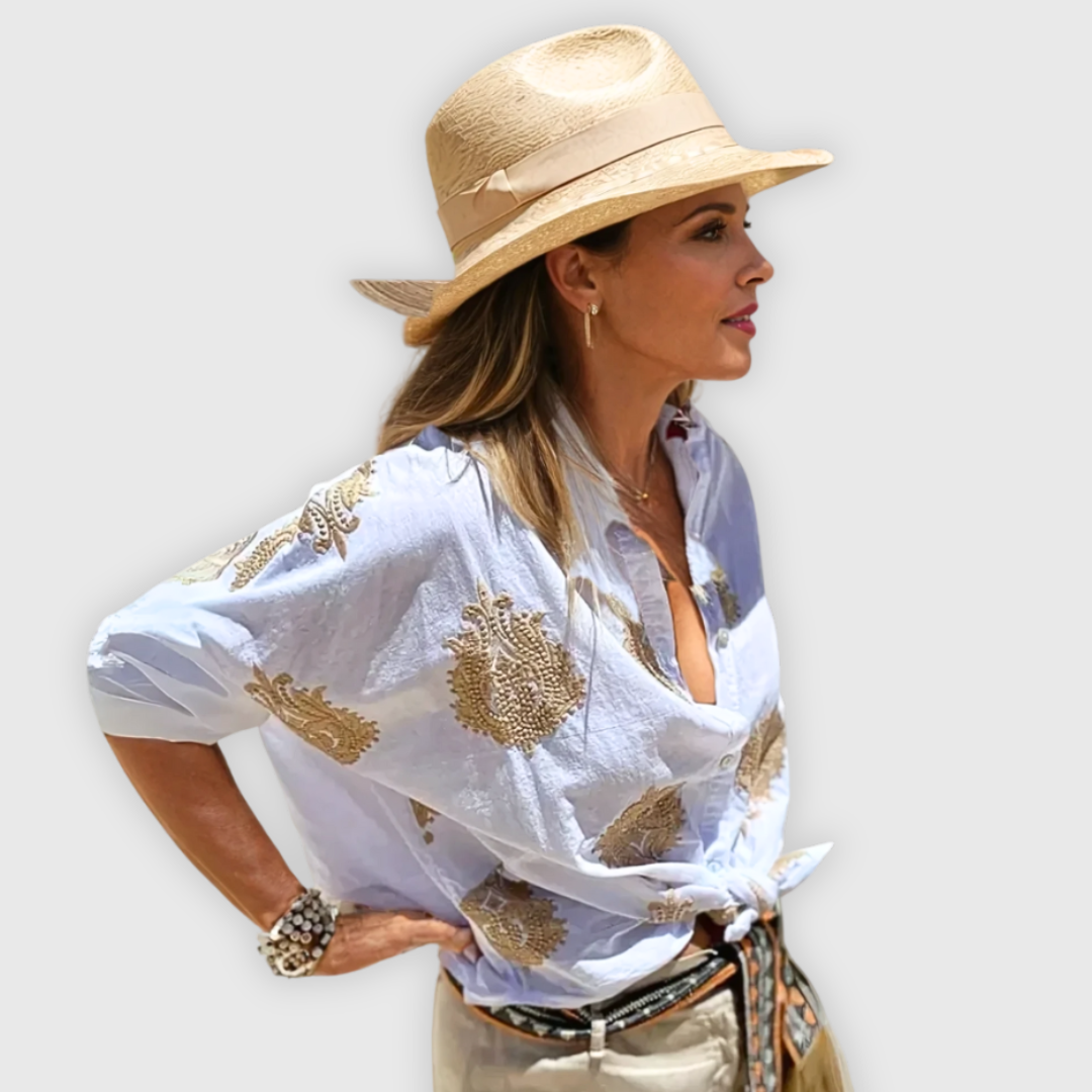 Marzia | Handgefertigte Bluse – leicht und elegant