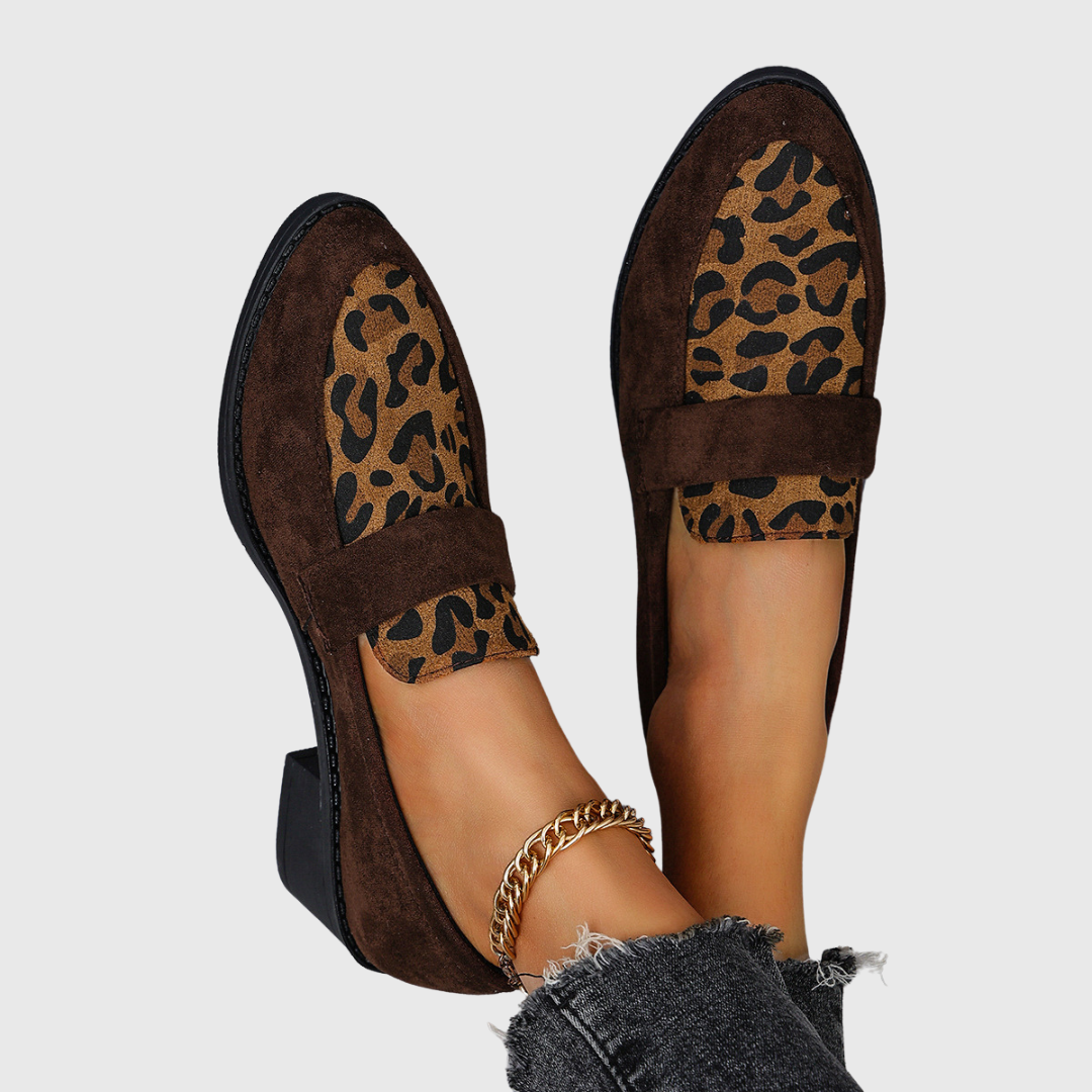 Raffaella | Handgefertigte Premium-Loafer im Animal-Look