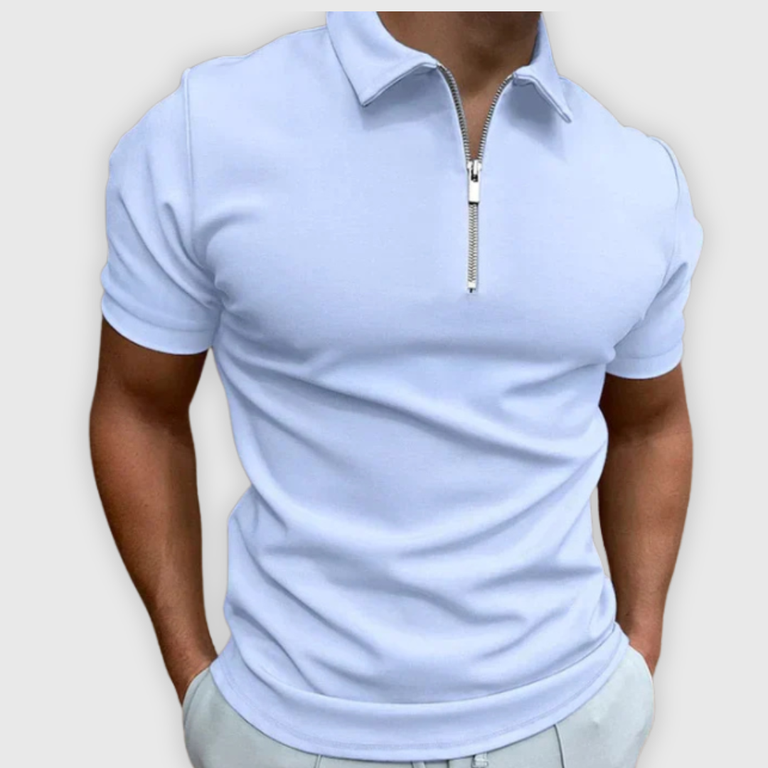 Davide | Premium Polo mit Reißverschluss