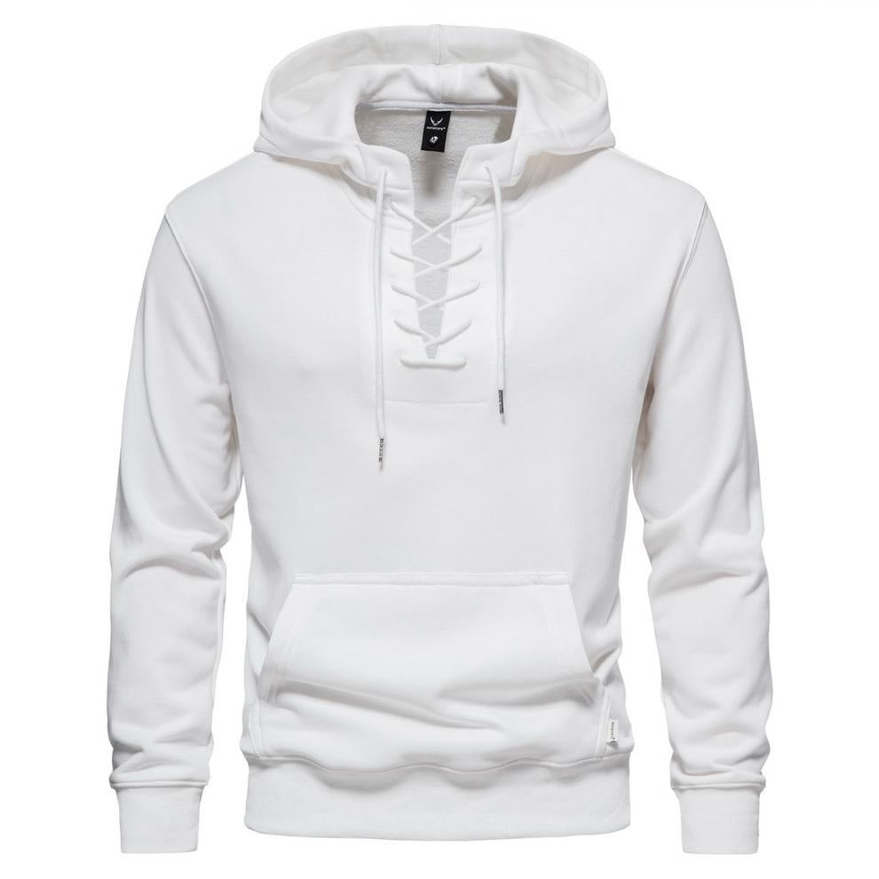 Valhalla X Cotton Lace-Up Hoodie