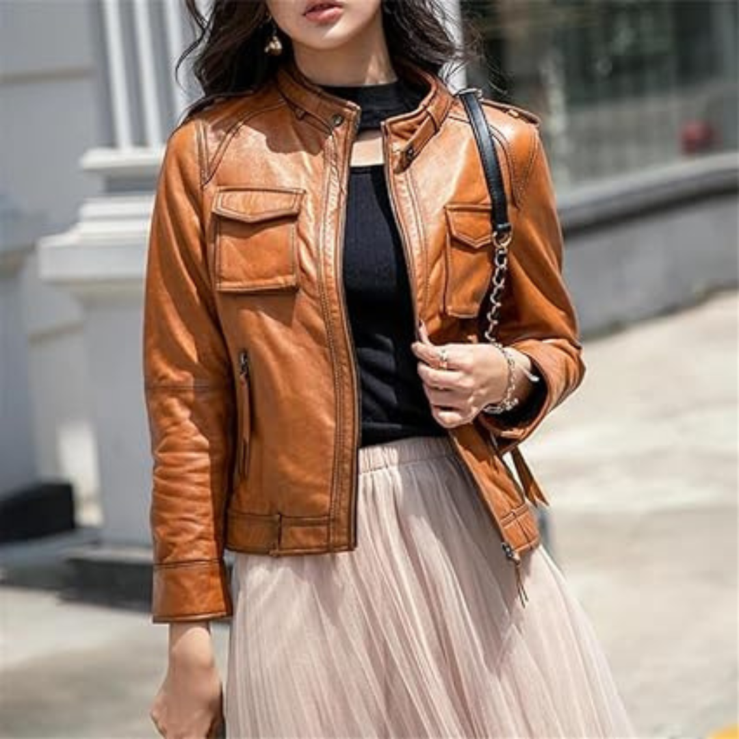 Ambra | Handgefertigte Lederjacke